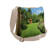 Roses Pathway Gazebo Messenger Bag