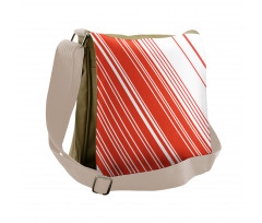 Barcode Lines Design Messenger Bag