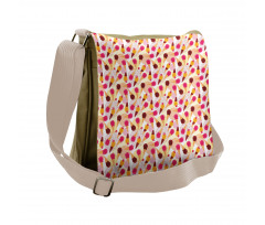 Cherries and Circles Messenger Bag