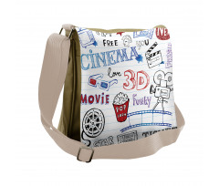 Notebook Doodle Messenger Bag