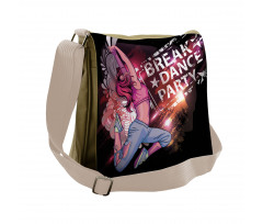 Break Dance Party Theme Messenger Bag