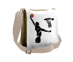 Basketball Player Artwork Messenger Bag