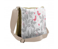 Retro Love Birds Messenger Bag