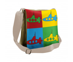 Pop Art Vessel Frames Messenger Bag