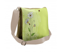 Chamomile Ladybugs Art Messenger Bag