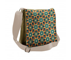 Ornate Floral Vintage Messenger Bag