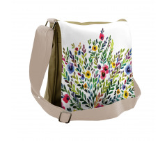 Burgeoning Nature Theme Messenger Bag