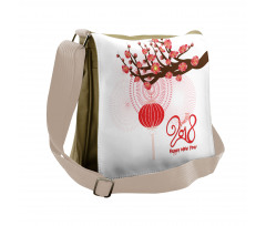 Cherry Branch Lantern Messenger Bag