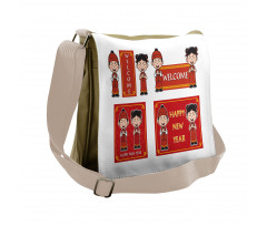 Greeting Kids Messenger Bag