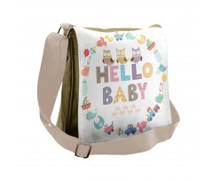 Hello Baby Owls Messenger Bag