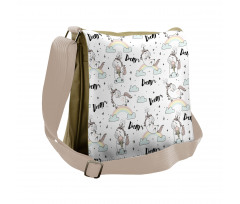 Myth Horse Flying Messenger Bag