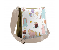 Birthday Animals Messenger Bag