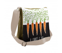 Growing Carrots Messenger Bag