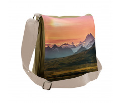 Mountains and Sunset Messenger Bag