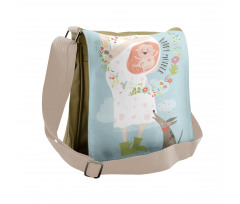 Happy Mother Words Messenger Bag