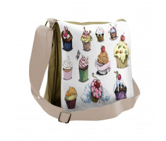 Yummy Cupcake Medley Messenger Bag