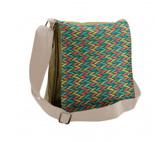 Zigzag Design Slipper Messenger Bag