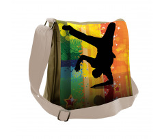 Breakdancer at Disco Messenger Bag