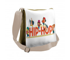 Hip Hop Moonwalk Dance Messenger Bag