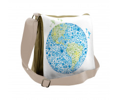 Planet Ecology Theme Messenger Bag