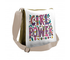 Hippie Boho Girl Words Messenger Bag