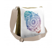 Moon and Planet Messenger Bag