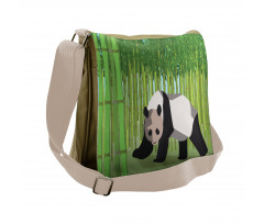 Panda Bamboo Messenger Bag