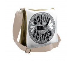 Expression Lettering Messenger Bag