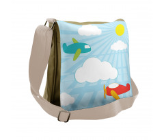 Retro Kids Cartoon Messenger Bag