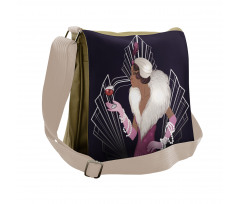 Fur Collar Lady Messenger Bag