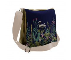 Rural Herbs Flowers Messenger Bag