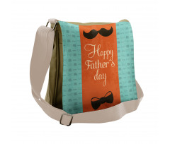 Mustache Bowtie Messenger Bag