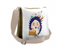 School Boy Animal Messenger Bag