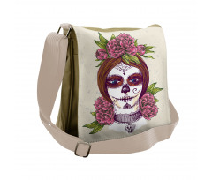 Girl with Makeup Messenger Bag