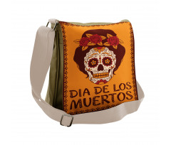 Mexican Skull Girl Messenger Bag