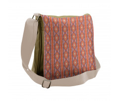 Traditional Aztec Motifs Messenger Bag