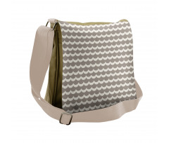 Fish Scale Wavy Rows Messenger Bag