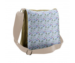 Spring Floral Motifs Messenger Bag