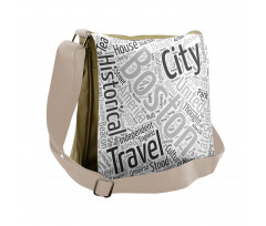 Worldcloud for Tourists Messenger Bag