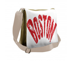 Calligraphic Letters Form Messenger Bag