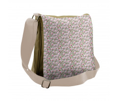 Watercolor Magnolias Messenger Bag