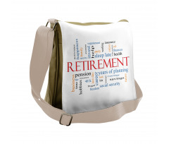 Word Cloud Concept Messenger Bag