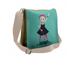 Rocker Old Lady Messenger Bag