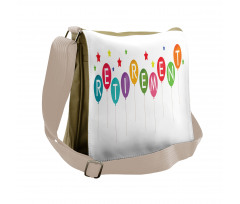 Balloons and Stars Messenger Bag