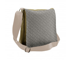 Diagonal Lines Chevron Messenger Bag