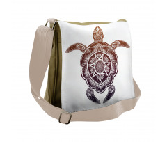 Ornate Mandala Motif Messenger Bag