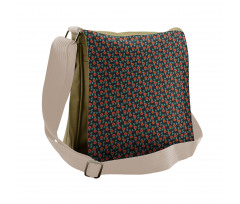 Summer Leafy Stems Foliage Messenger Bag