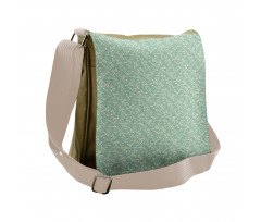 Vintage Style Foliage Messenger Bag