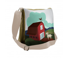 Rural Farmland Crop Bovine Messenger Bag