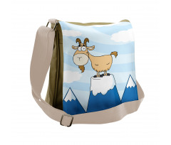 Doodle Goat Mountain Pick Messenger Bag